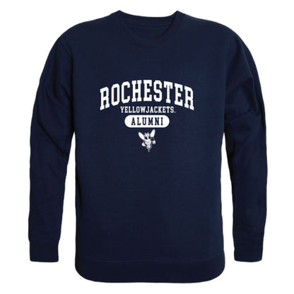 University of Rochester Yellowjackets Alumni Fleece Crewneck Pullover Sweatshirt Heather Gray-Campus-Wardrobe