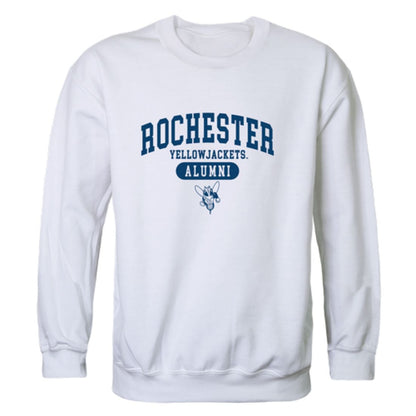 University of Rochester Yellowjackets Alumni Fleece Crewneck Pullover Sweatshirt Heather Gray-Campus-Wardrobe