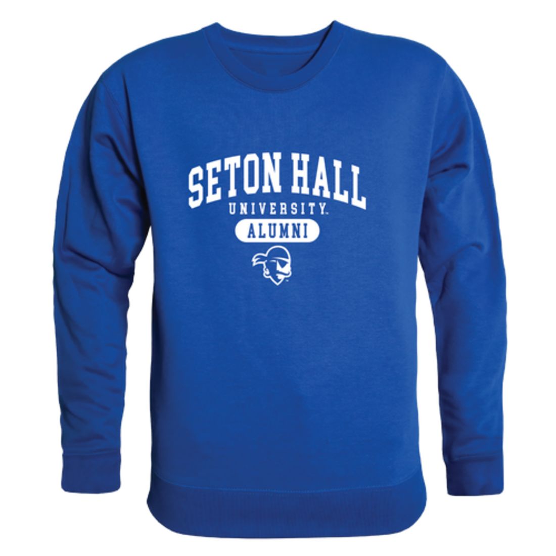 SHU Seton Hall University Pirates Alumni Fleece Crewneck Pullover Sweatshirt Heather Gray-Campus-Wardrobe