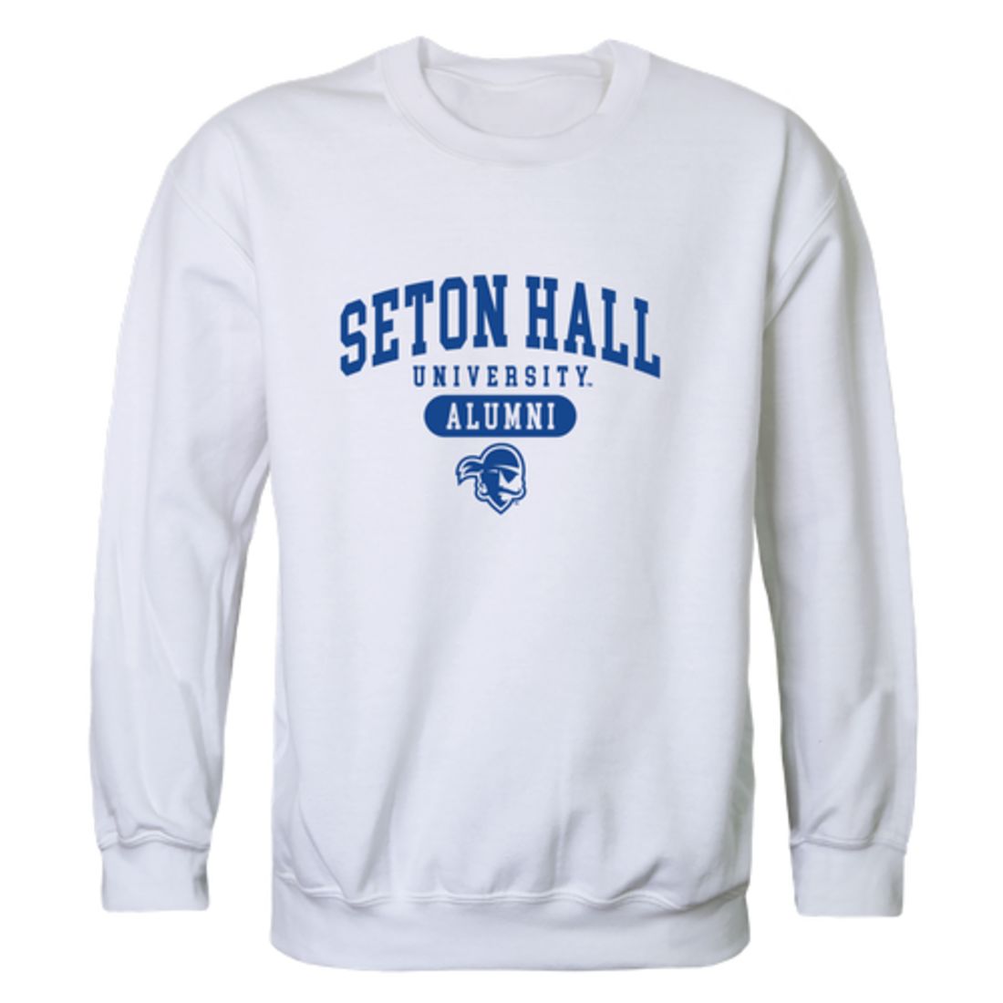 SHU Seton Hall University Pirates Alumni Fleece Crewneck Pullover Sweatshirt Heather Gray-Campus-Wardrobe