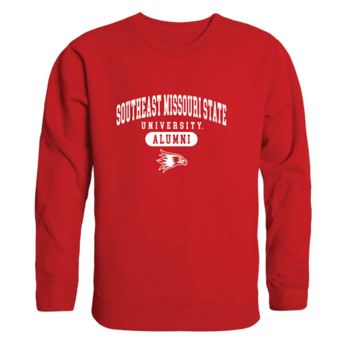 SEMO Southeast Missouri State University Redhawks Alumni Fleece Crewneck Pullover Sweatshirt Heather Gray-Campus-Wardrobe
