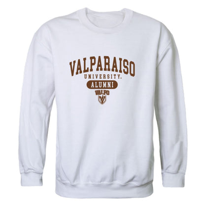 Valparaiso University Crusaders Alumni Fleece Crewneck Pullover Sweatshirt Heather Charcoal-Campus-Wardrobe