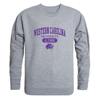 WCU Western Carolina University Catamounts Alumni Fleece Crewneck Pullover Sweatshirt Heather Charcoal-Campus-Wardrobe