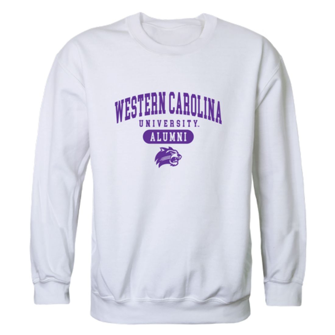 WCU Western Carolina University Catamounts Alumni Fleece Crewneck Pullover Sweatshirt Heather Charcoal-Campus-Wardrobe