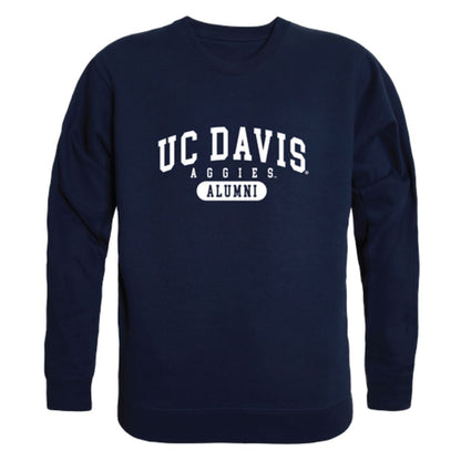 UC Davis University of California Aggies Alumni Fleece Crewneck Pullover Sweatshirt Heather Gray-Campus-Wardrobe