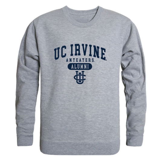 University of California UC Irvine Anteaters Alumni Fleece Crewneck Pullover Sweatshirt Heather Gray-Campus-Wardrobe