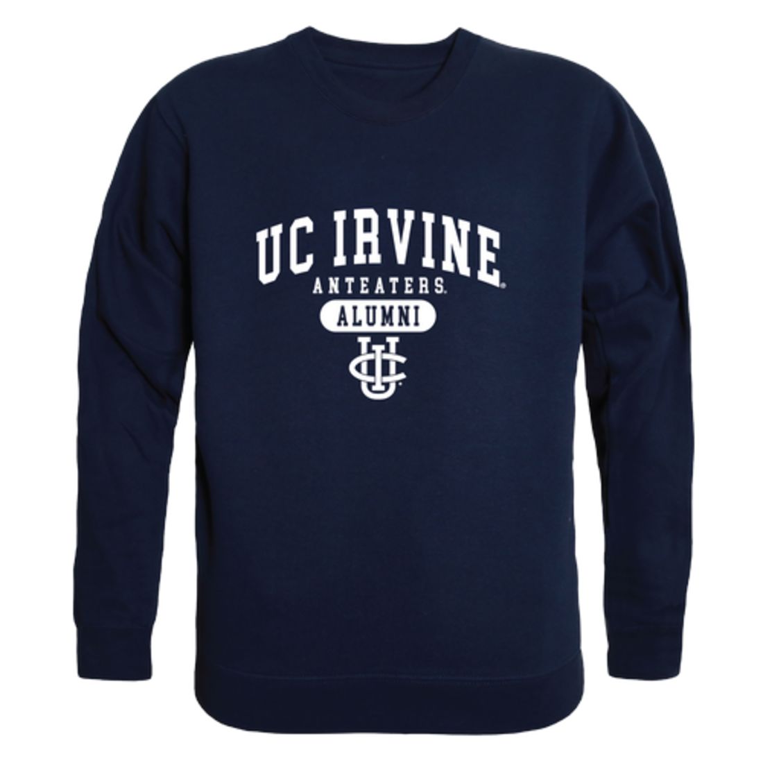 University of California UC Irvine Anteaters Alumni Fleece Crewneck Pullover Sweatshirt Heather Gray-Campus-Wardrobe