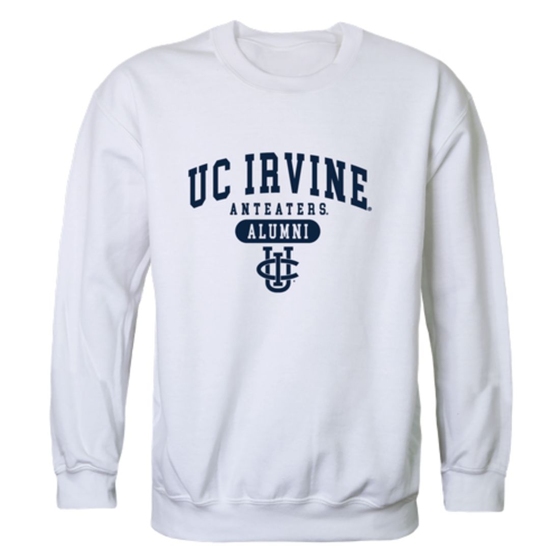 University of California UC Irvine Anteaters Alumni Fleece Crewneck Pullover Sweatshirt Heather Gray-Campus-Wardrobe