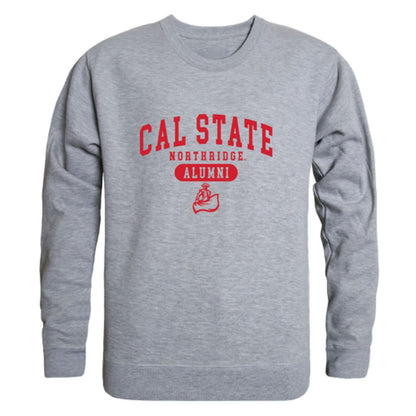 CSUN California State University Northridge Matadors Alumni Fleece Crewneck Pullover Sweatshirt Heather Gray-Campus-Wardrobe