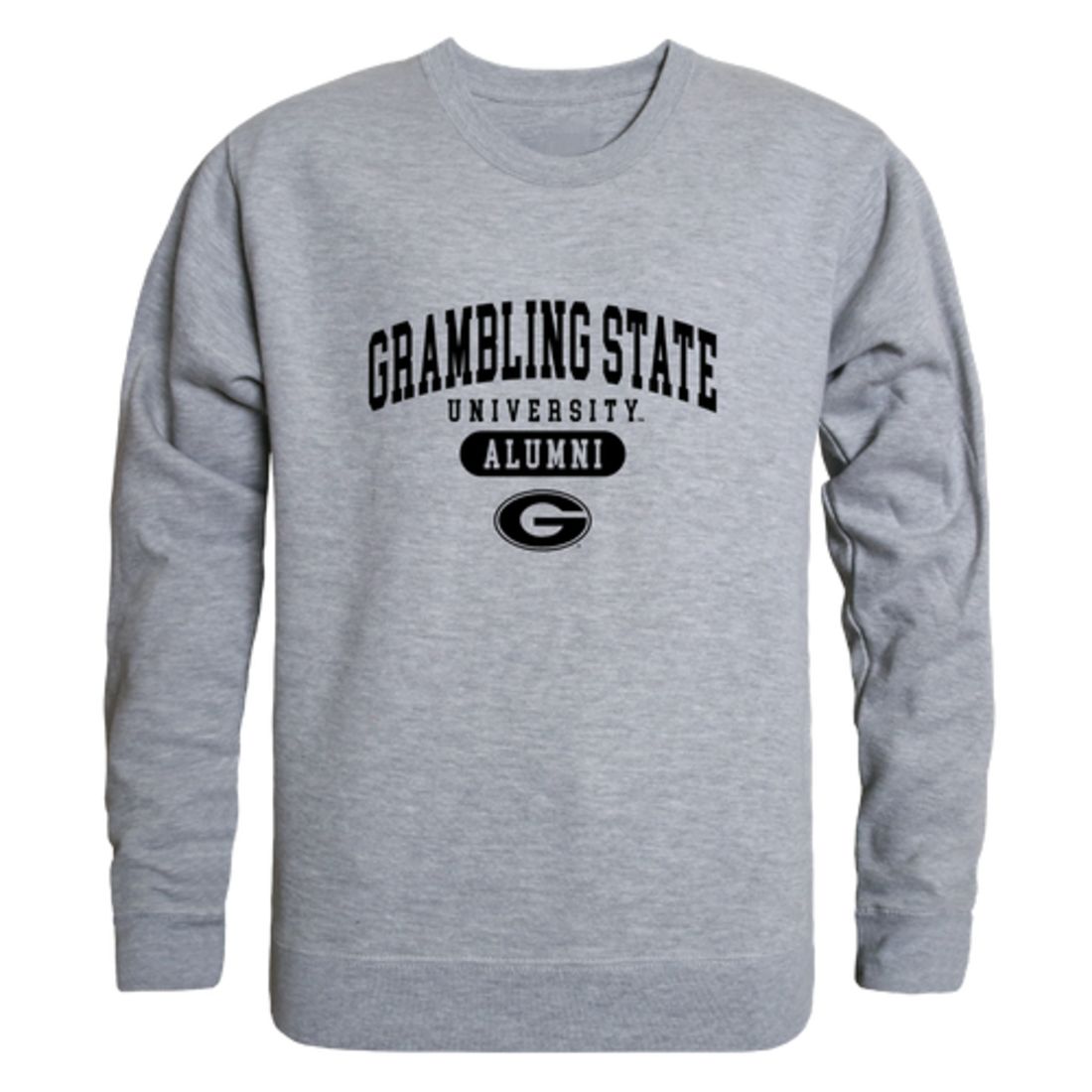 GSU Grambling State University Tigers Alumni Fleece Crewneck Pullover Sweatshirt Black-Campus-Wardrobe