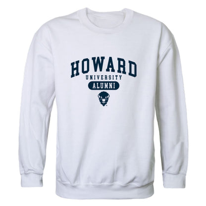 Howard University Bison Alumni Fleece Crewneck Pullover Sweatshirt Heather Gray-Campus-Wardrobe