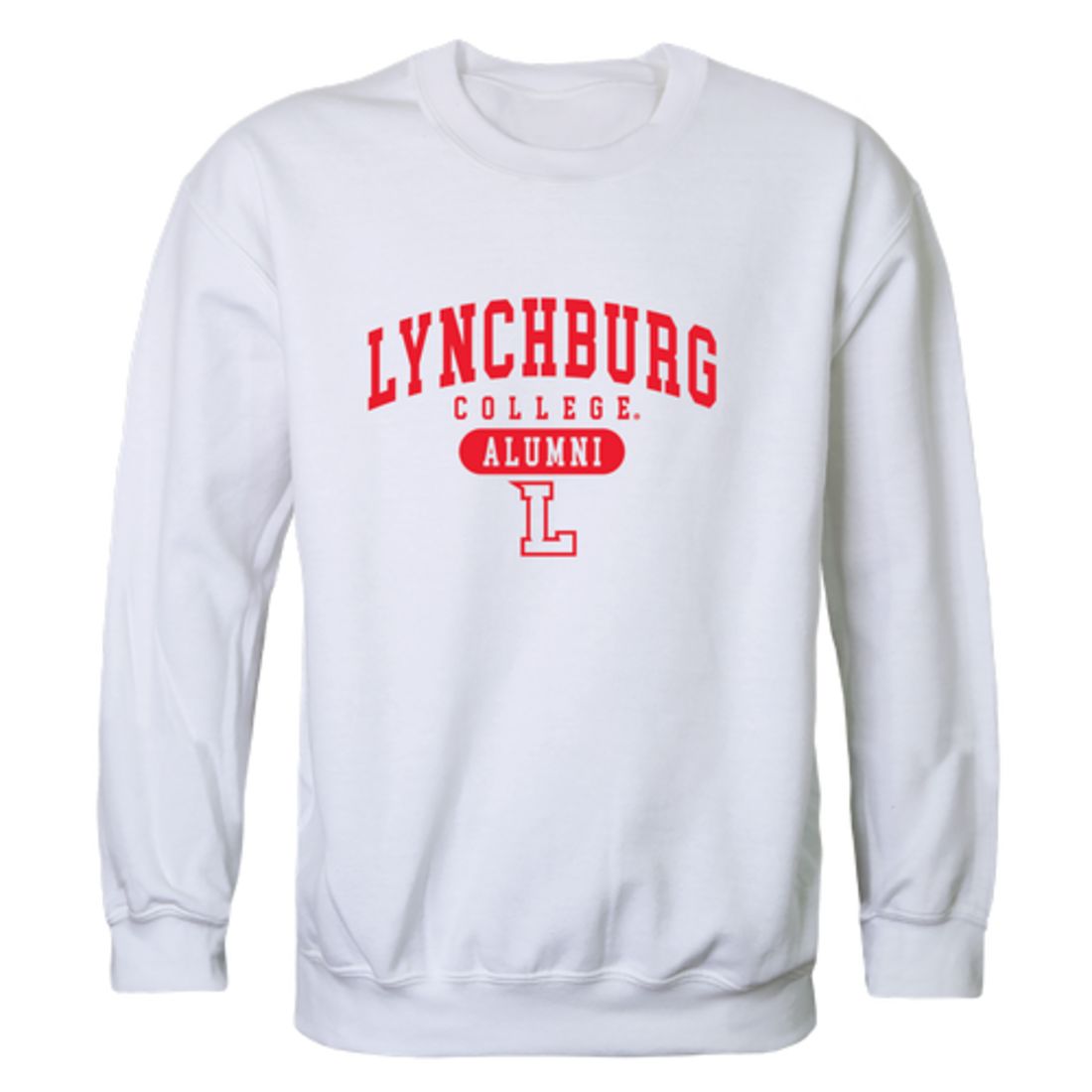 Lynchburg College Hornets Alumni Fleece Crewneck Pullover Sweatshirt Heather Gray-Campus-Wardrobe