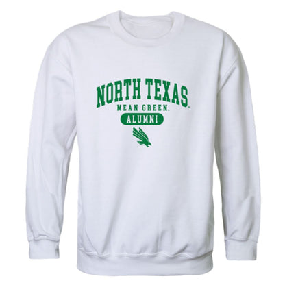 UNT University of North Texas Mean Green Alumni Fleece Crewneck Pullover Sweatshirt Heather Charcoal-Campus-Wardrobe