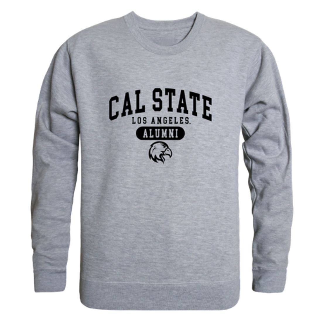 California State University Los Angeles Golden Eagles Alumni Fleece Crewneck Pullover Sweatshirt Black-Campus-Wardrobe
