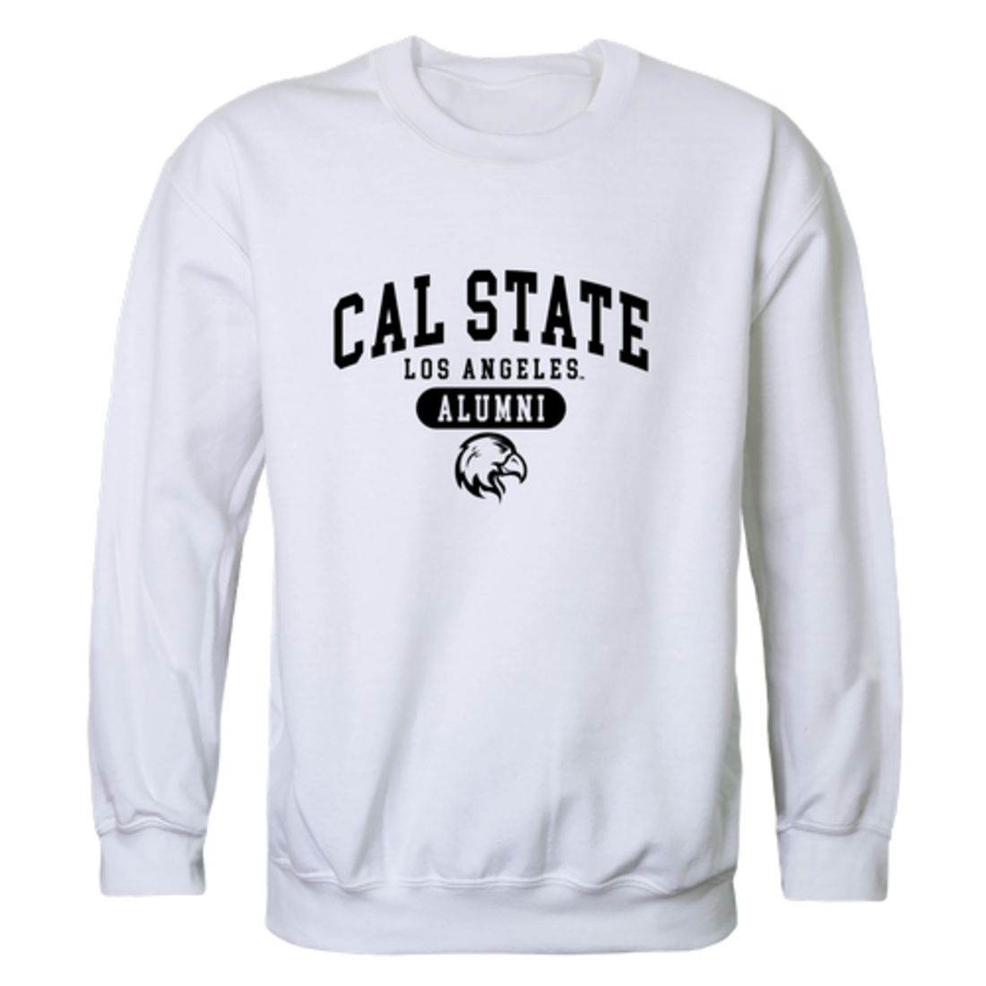 California State University Los Angeles Golden Eagles Alumni Fleece Crewneck Pullover Sweatshirt Black-Campus-Wardrobe