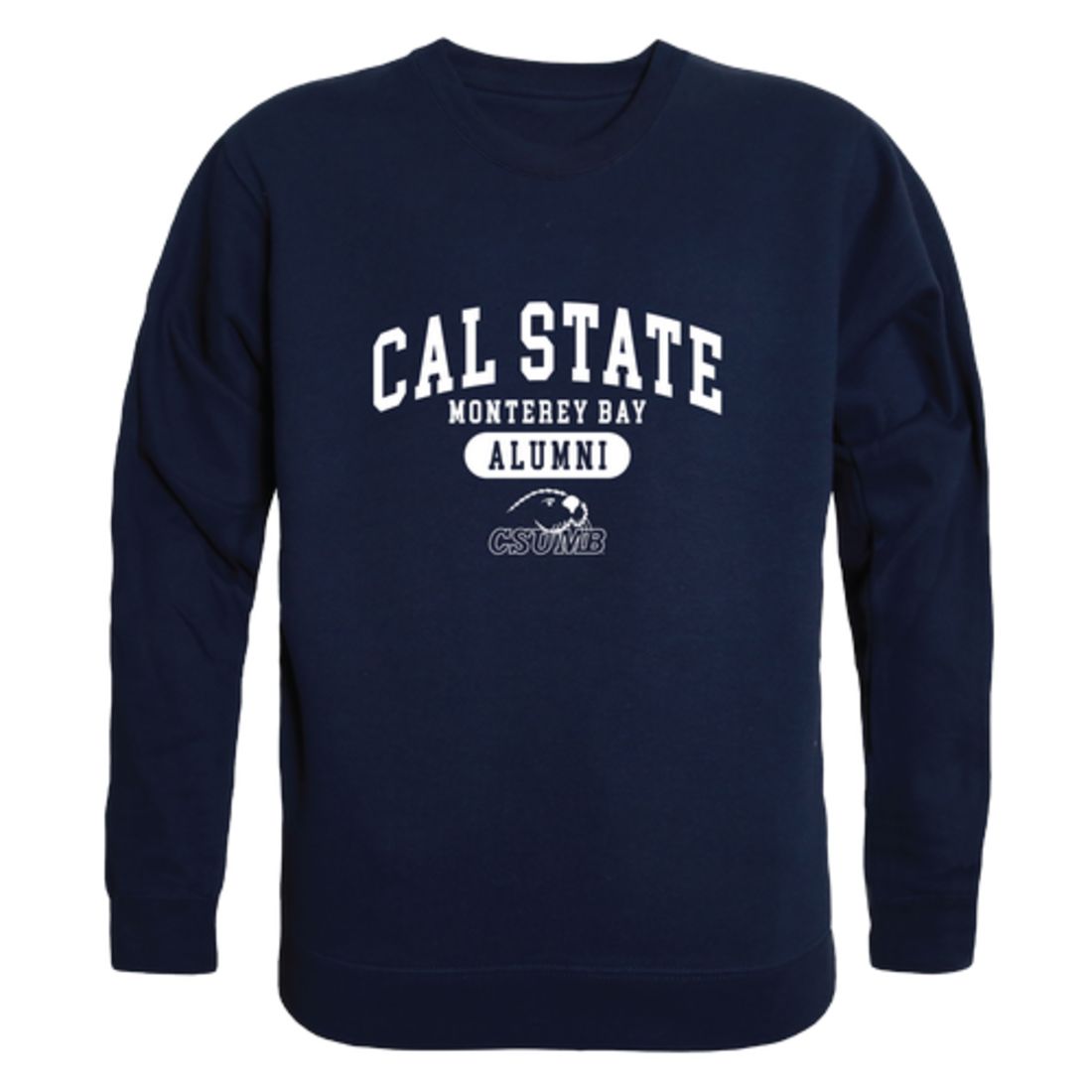 CSUMB California State University Monterey Bay Otters Alumni Fleece Crewneck Pullover Sweatshirt Heather Gray-Campus-Wardrobe