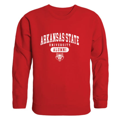 Arkansas State University A-State Red Wolves Alumni Fleece Crewneck Pullover Sweatshirt Heather Gray-Campus-Wardrobe