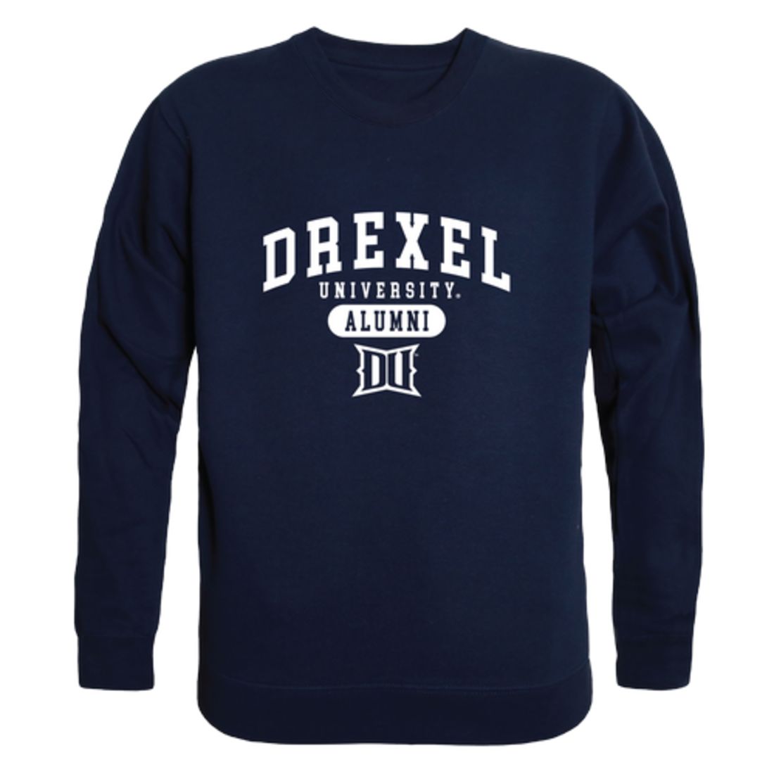 Drexel University Dragons Alumni Fleece Crewneck Pullover Sweatshirt Heather Gray-Campus-Wardrobe