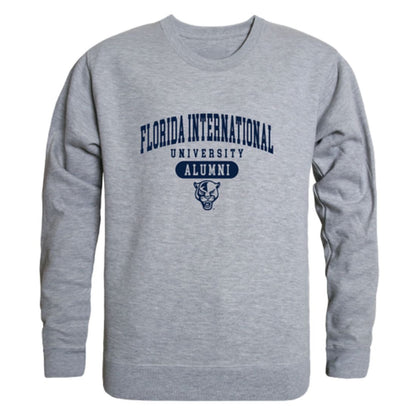 FIU Florida International University Panthers Alumni Fleece Crewneck Pullover Sweatshirt Heather Gray-Campus-Wardrobe