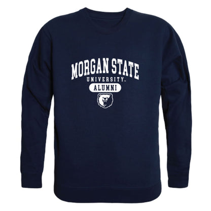 Morgan State University Bears Alumni Fleece Crewneck Pullover Sweatshirt Heather Gray-Campus-Wardrobe