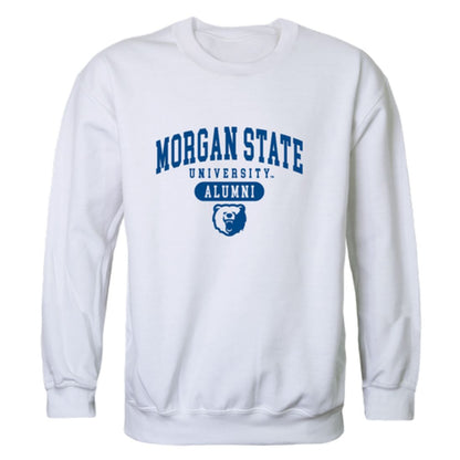 Morgan State University Bears Alumni Fleece Crewneck Pullover Sweatshirt Heather Gray-Campus-Wardrobe