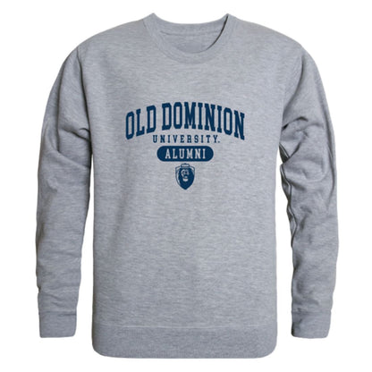 ODU Old Dominion University Monarchs Alumni Fleece Crewneck Pullover Sweatshirt Heather Gray-Campus-Wardrobe