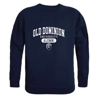 ODU Old Dominion University Monarchs Alumni Fleece Crewneck Pullover Sweatshirt Heather Gray-Campus-Wardrobe
