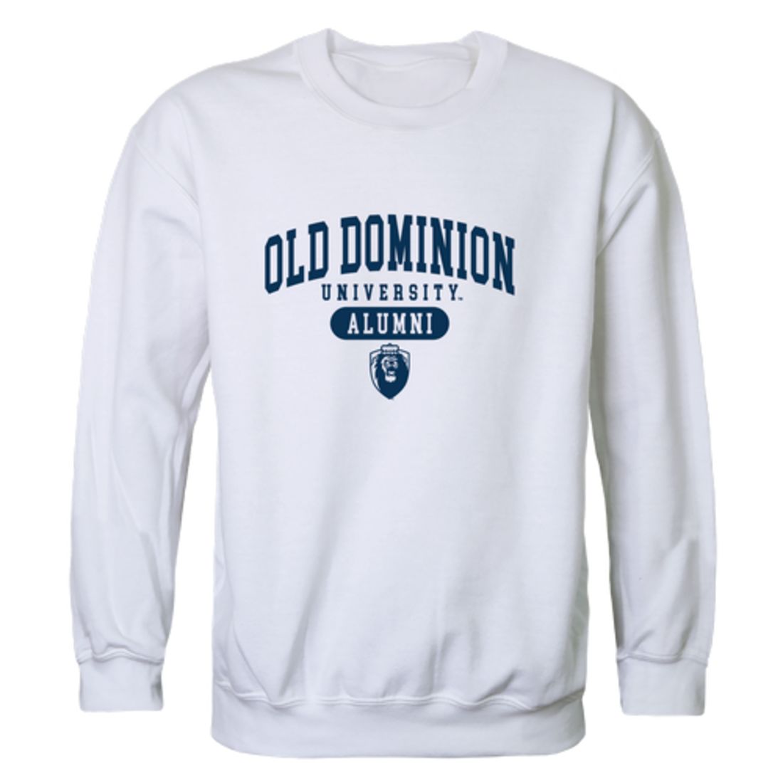ODU Old Dominion University Monarchs Alumni Fleece Crewneck Pullover Sweatshirt Heather Gray-Campus-Wardrobe
