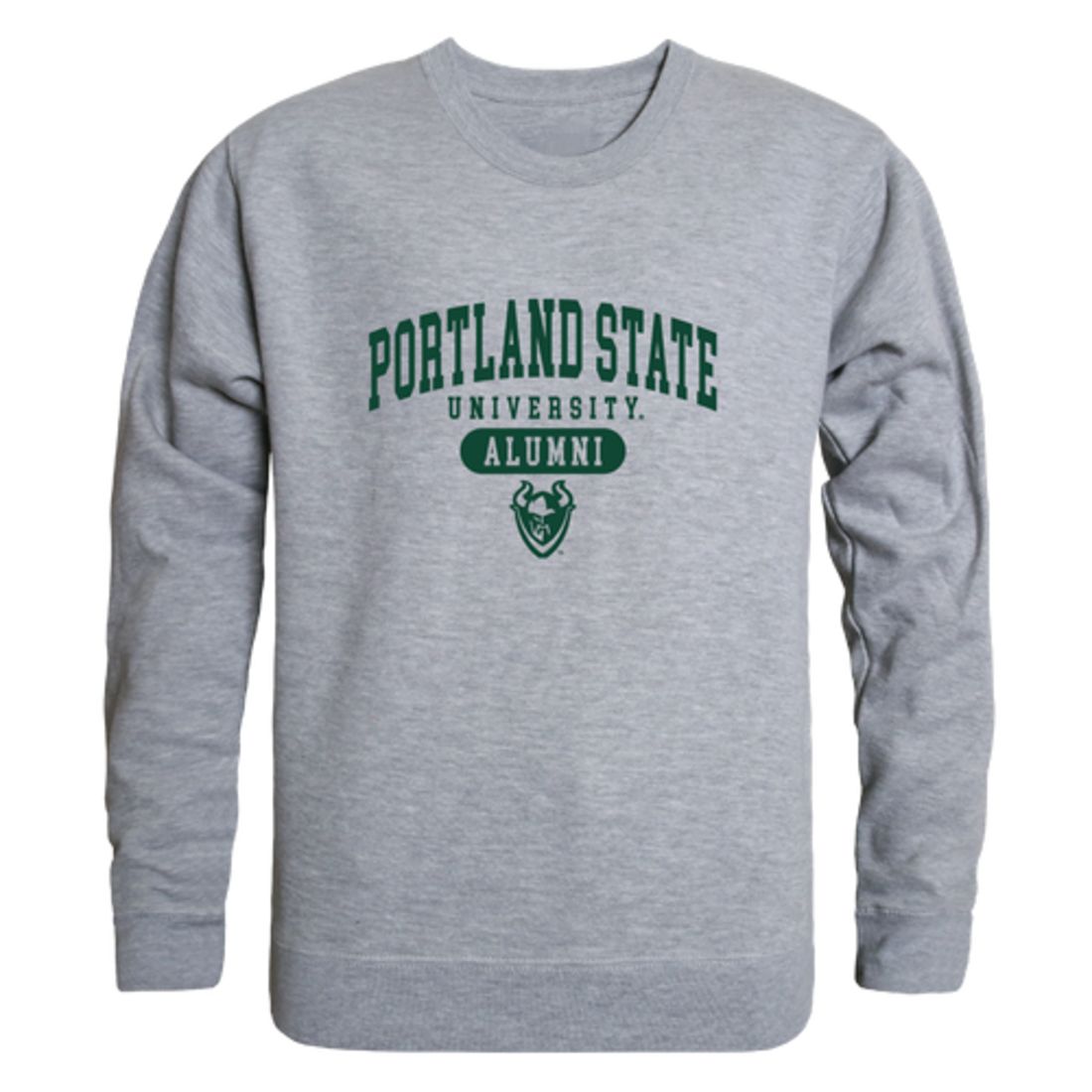 PSU Portland State University Vikings Alumni Fleece Crewneck Pullover Sweatshirt Forest-Campus-Wardrobe