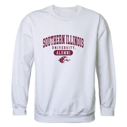 SIU Southern Illinois University Salukis Alumni Fleece Crewneck Pullover Sweatshirt Heather Gray-Campus-Wardrobe