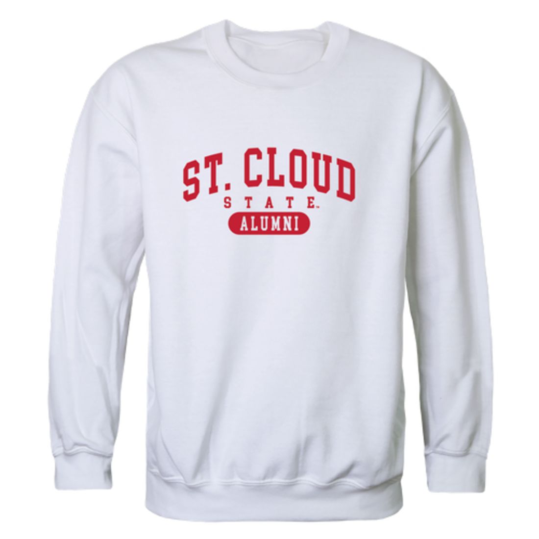 St. Cloud State University Huskies Alumni Fleece Crewneck Pullover Sweatshirt Heather Gray-Campus-Wardrobe