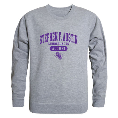 Stephen F. Austin State University Lumberjacks Alumni Fleece Crewneck Pullover Sweatshirt Heather Charcoal-Campus-Wardrobe