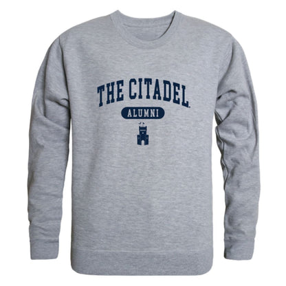 The Citadel Bulldogs Alumni Fleece Crewneck Pullover Sweatshirt Heather Gray-Campus-Wardrobe