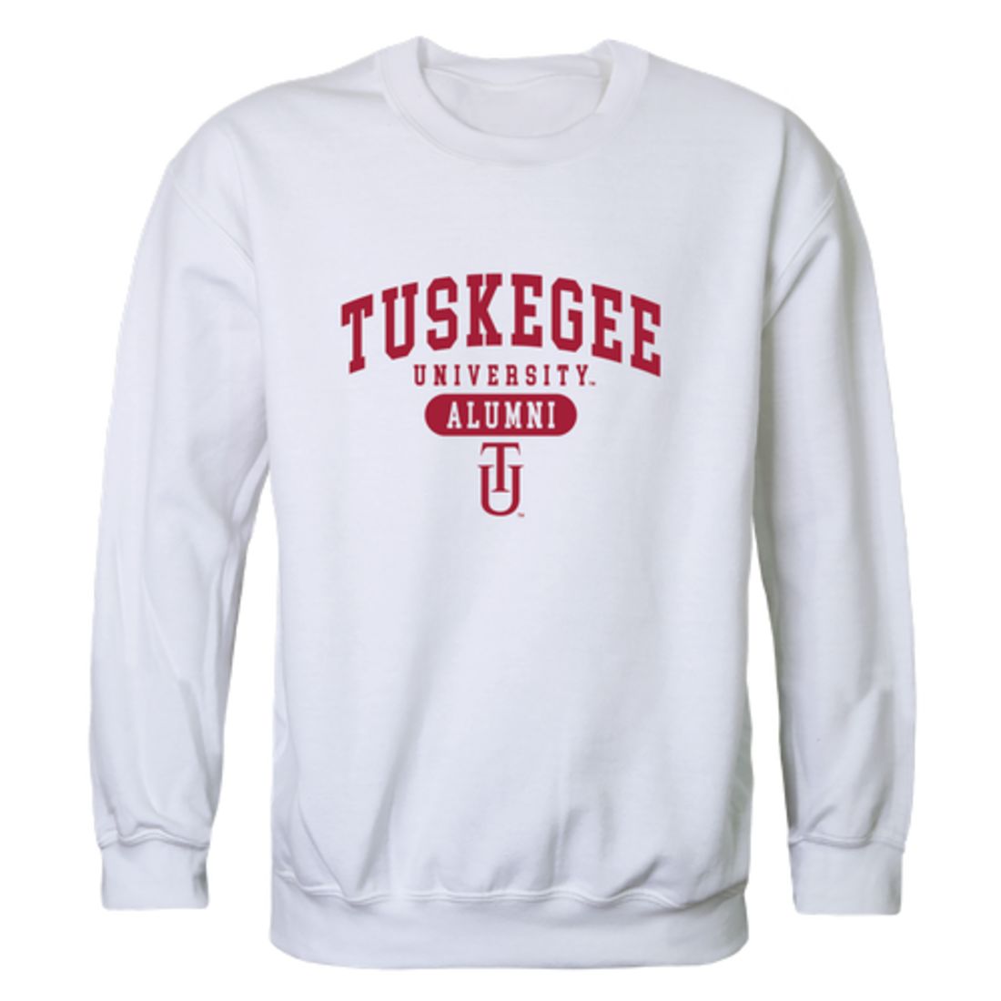 Tuskegee University Golden Tigers Alumni Fleece Crewneck Pullover Sweatshirt Heather Gray-Campus-Wardrobe