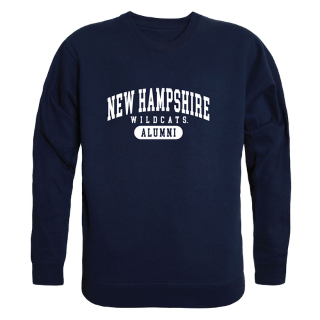 UNH University of New Hampshire Wildcats Alumni Fleece Crewneck Pullover Sweatshirt Heather Gray-Campus-Wardrobe