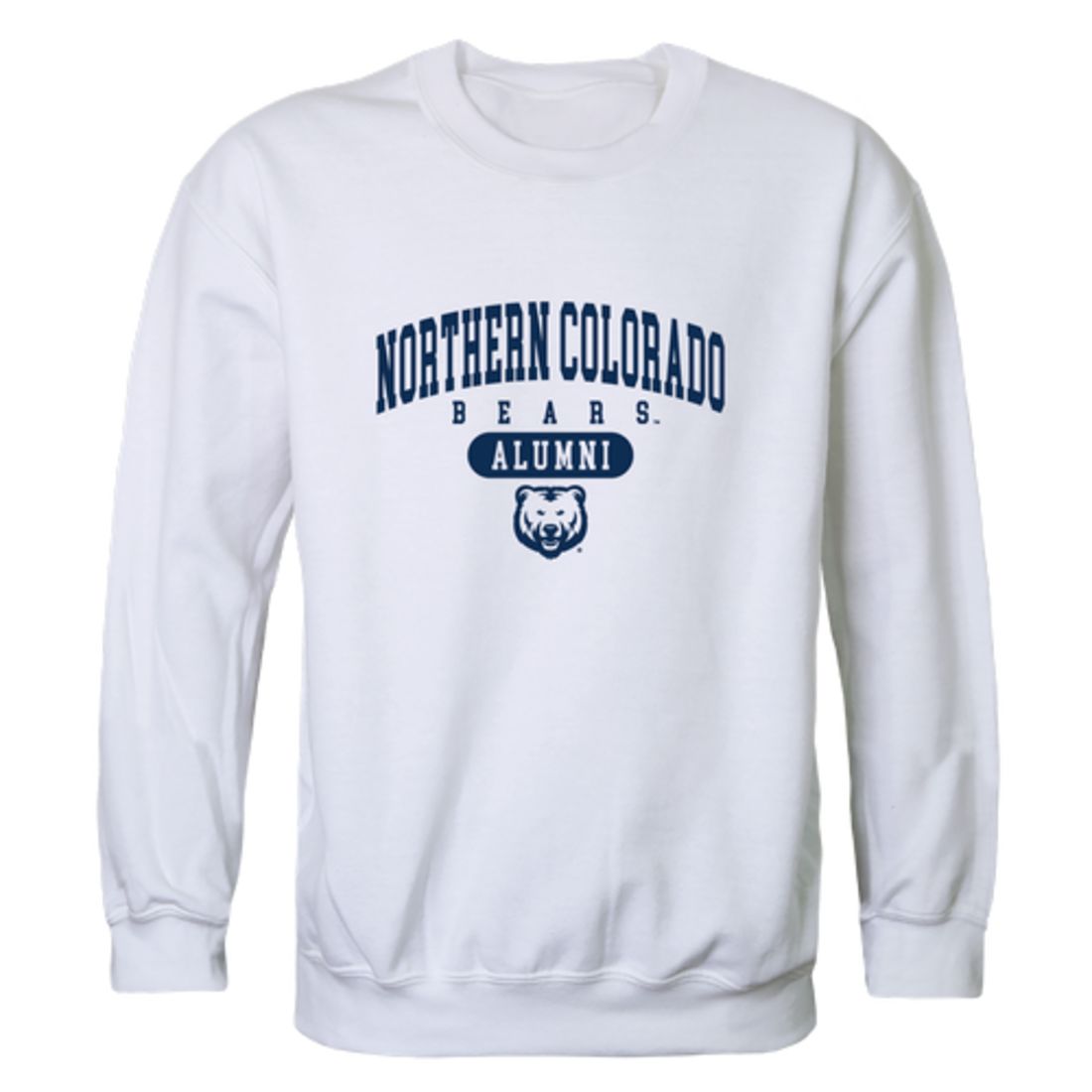 University of Northern Colorado Bears Alumni Fleece Crewneck Pullover Sweatshirt Heather Gray-Campus-Wardrobe