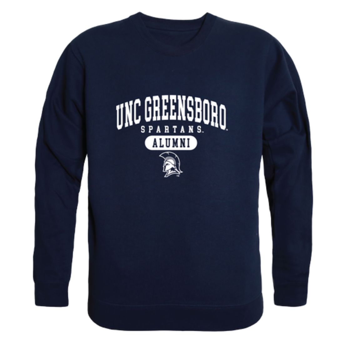 UNCG University of North Carolina at Greensboro Spartans Alumni Fleece Crewneck Pullover Sweatshirt Heather Gray-Campus-Wardrobe