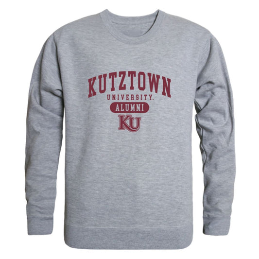 Kutztown University of Pennsylvania Golden Bears Alumni Fleece Crewneck Pullover Sweatshirt Heather Gray-Campus-Wardrobe