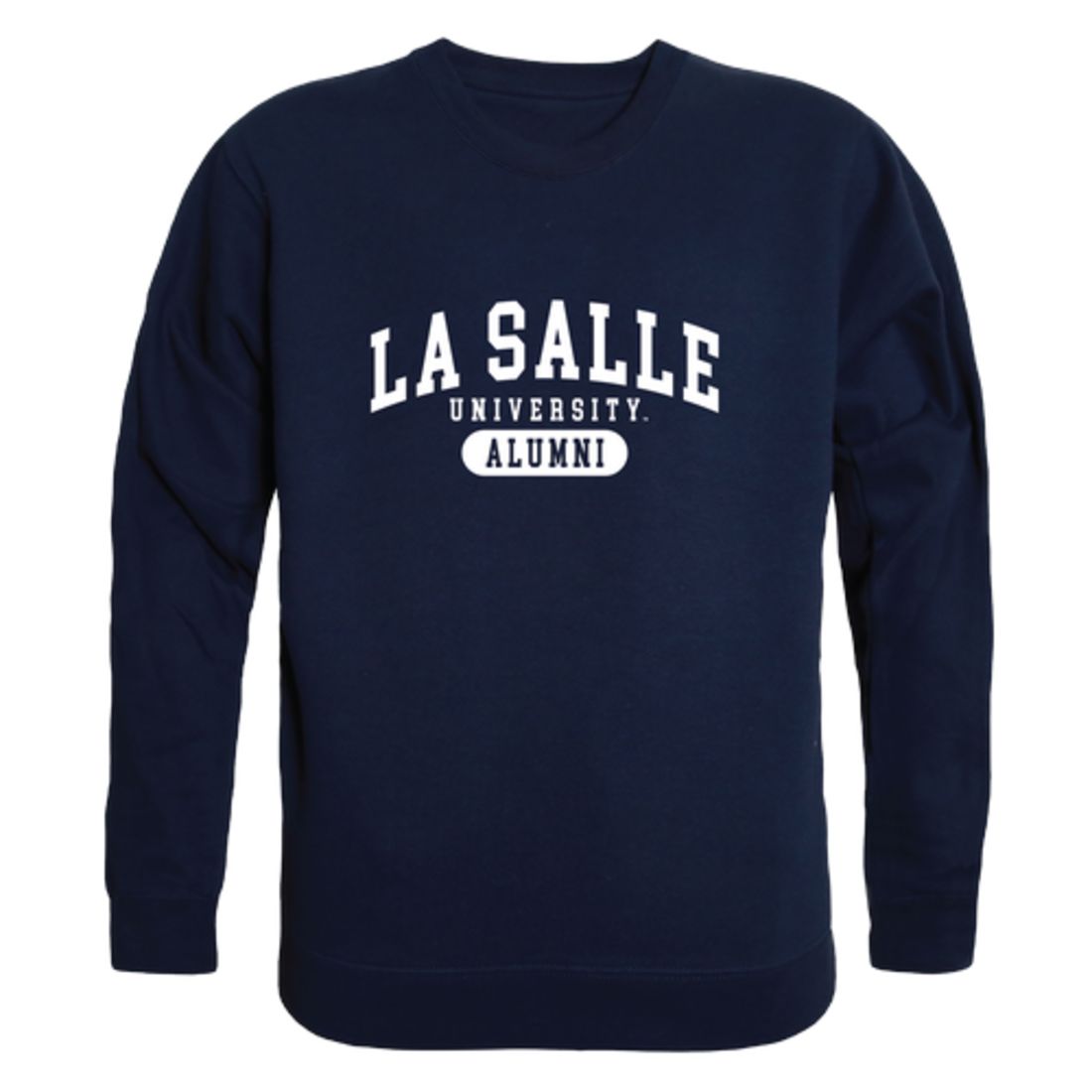 La Salle University Explorers Alumni Fleece Crewneck Pullover Sweatshirt Heather Gray-Campus-Wardrobe