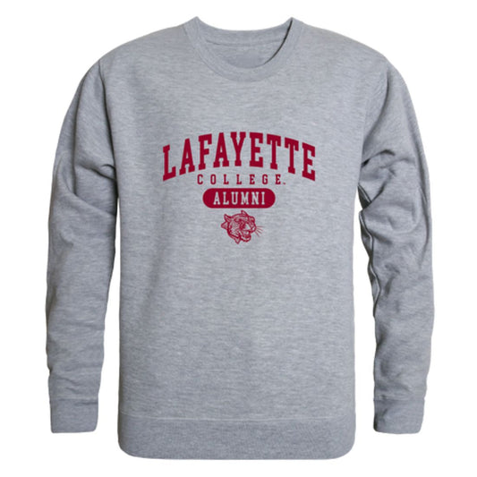 Lafayette College Leopards Alumni Fleece Crewneck Pullover Sweatshirt Heather Gray-Campus-Wardrobe