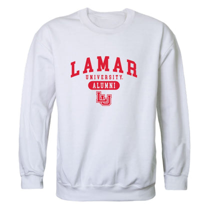 Lamar University Cardinals Alumni Fleece Crewneck Pullover Sweatshirt Heather Gray-Campus-Wardrobe