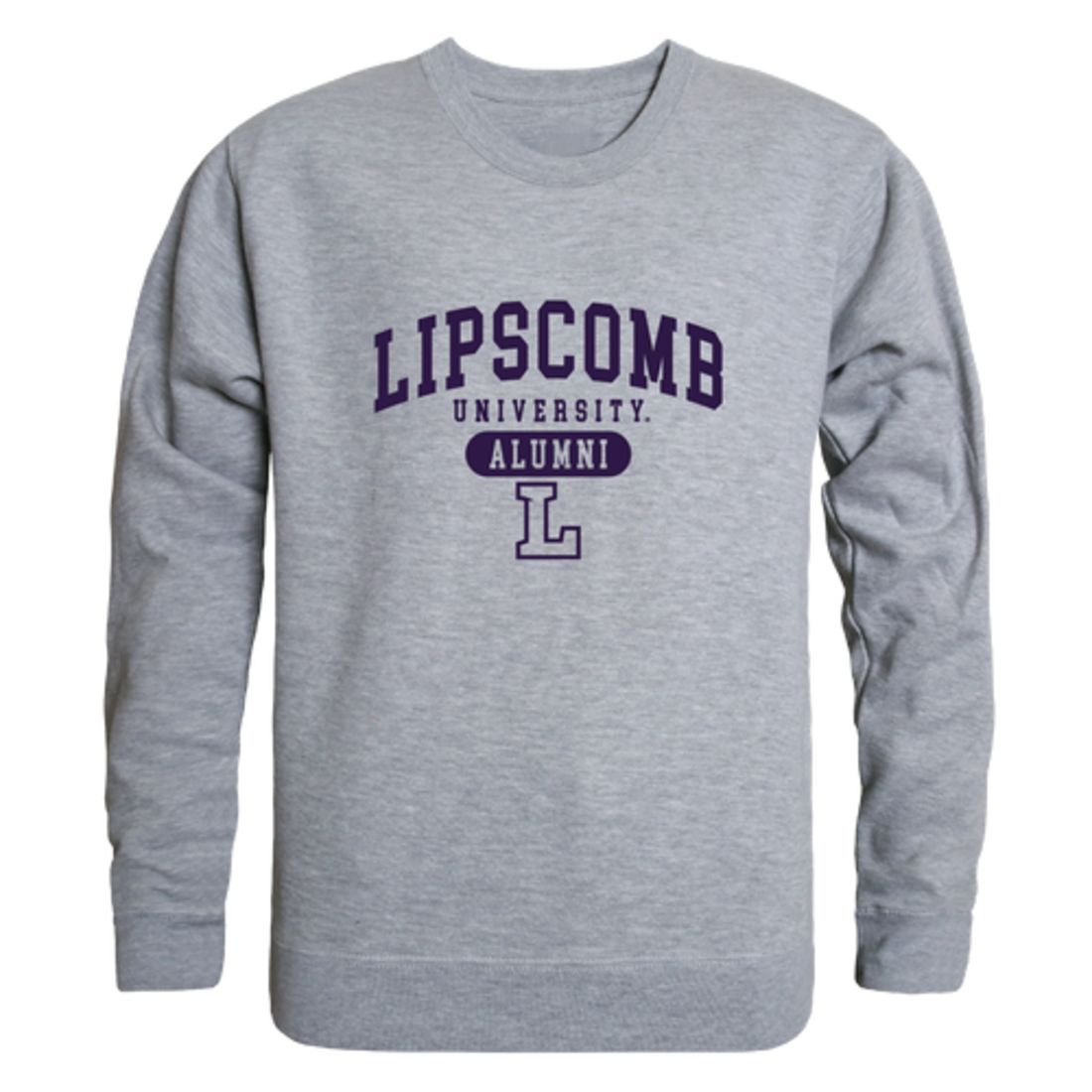 Lipscomb University Bisons Alumni Fleece Crewneck Pullover Sweatshirt Heather Charcoal-Campus-Wardrobe