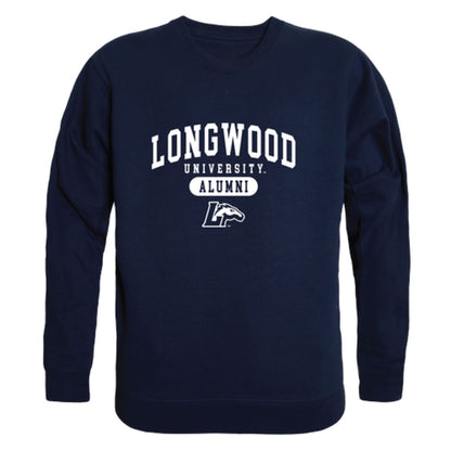 Longwood University Lancers Alumni Fleece Crewneck Pullover Sweatshirt Heather Gray-Campus-Wardrobe