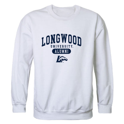 Longwood University Lancers Alumni Fleece Crewneck Pullover Sweatshirt Heather Gray-Campus-Wardrobe