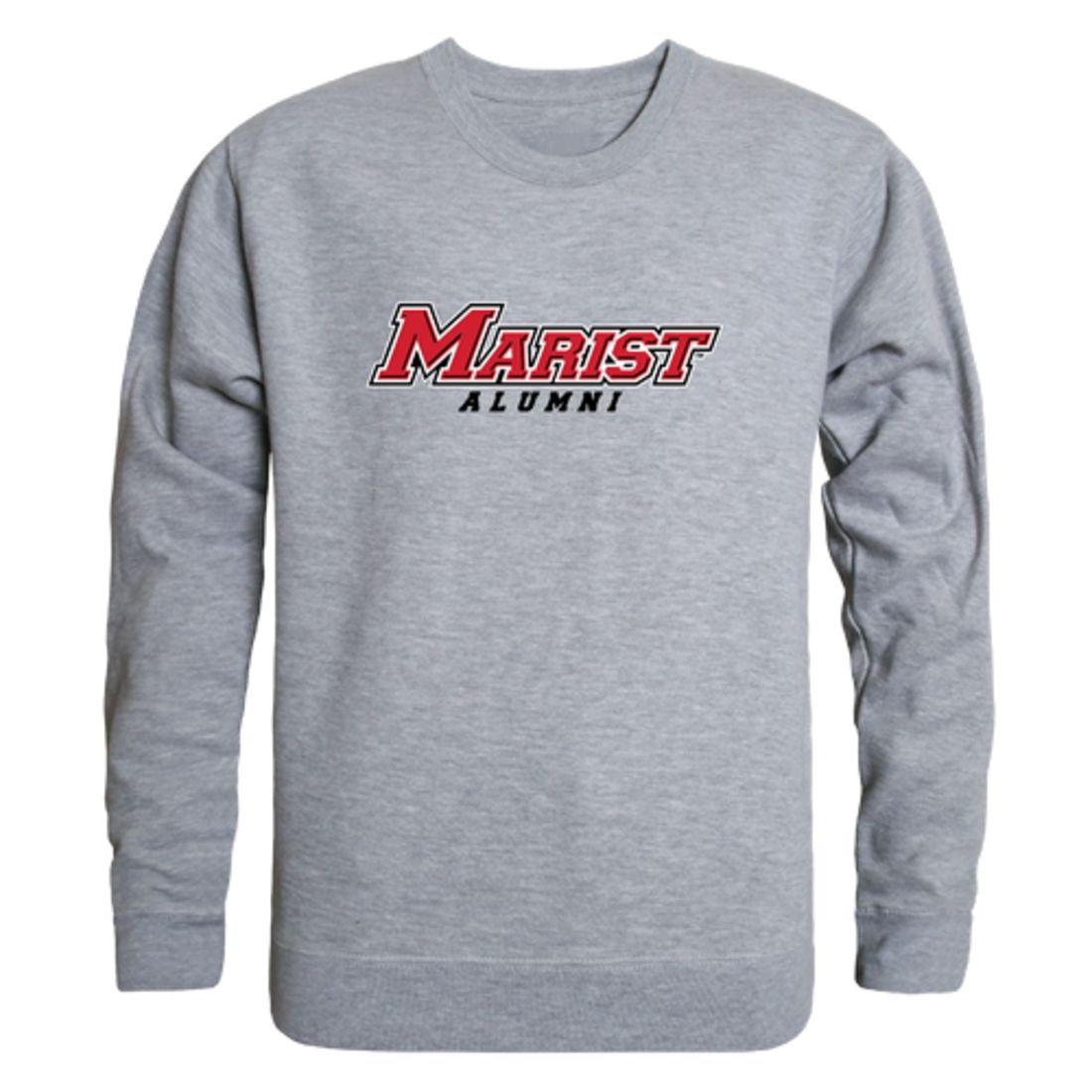 Marist College Red Foxes Alumni Fleece Crewneck Pullover Sweatshirt Heather Gray-Campus-Wardrobe