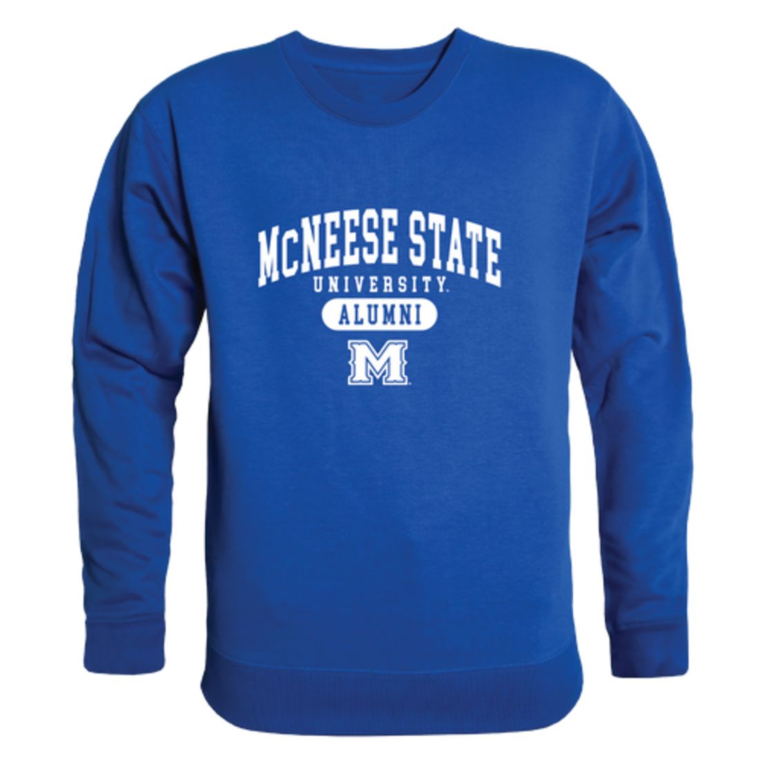 McNeese State University Cowboys and Cowgirls Alumni Fleece Crewneck Pullover Sweatshirt Heather Gray-Campus-Wardrobe