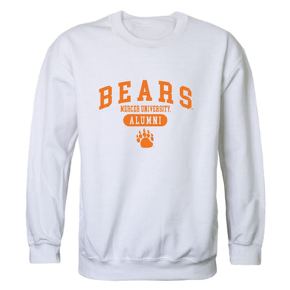 Mercer University Bears Alumni Fleece Crewneck Pullover Sweatshirt Heather Charcoal-Campus-Wardrobe