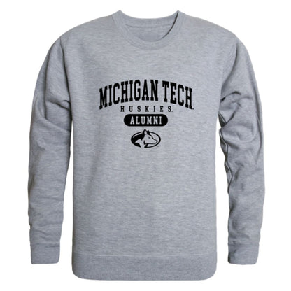 Michigan Technological University Huskies Alumni Fleece Crewneck Pullover Sweatshirt Black-Campus-Wardrobe