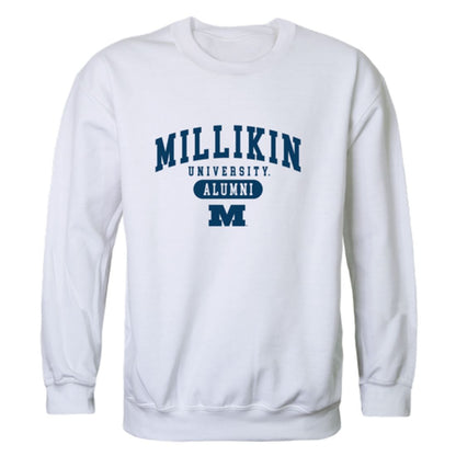 Millikin University Big Blue Alumni Fleece Crewneck Pullover Sweatshirt Heather Gray-Campus-Wardrobe