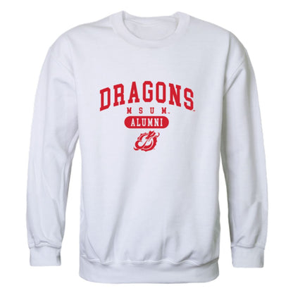 MSUM Minnesota State University Moorhead Dragons Alumni Fleece Crewneck Pullover Sweatshirt Heather Gray-Campus-Wardrobe